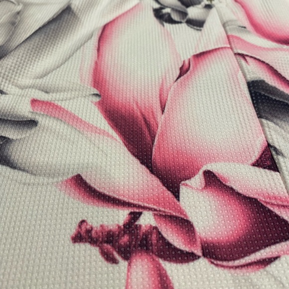 Cross back abstract floral print mini dress - Picture 4 of 6